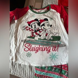 Disney “sleighing it” women’s Christmas pjs